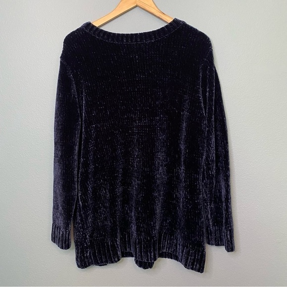 Orvis Blue Chenille Long Sleeved Sweater Size XL - Picture 2 of 6